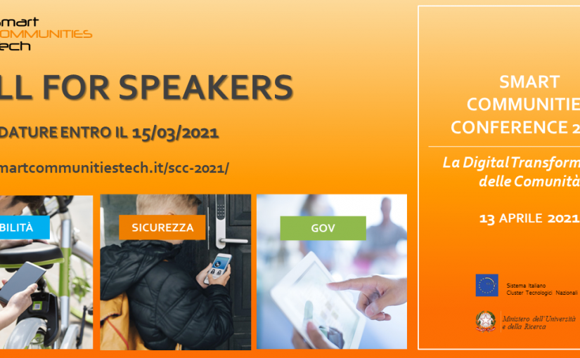 SMARTCOMMUNITIES CONFERENCE 2021: Call for speakers