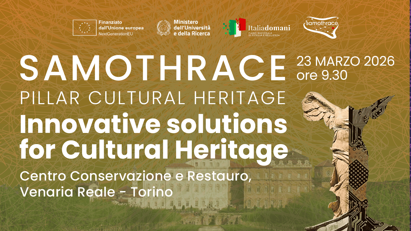 SAMOTHRACE – Innovative Solutions for Cultural Heritage a Venaria Reale – 23 marzo